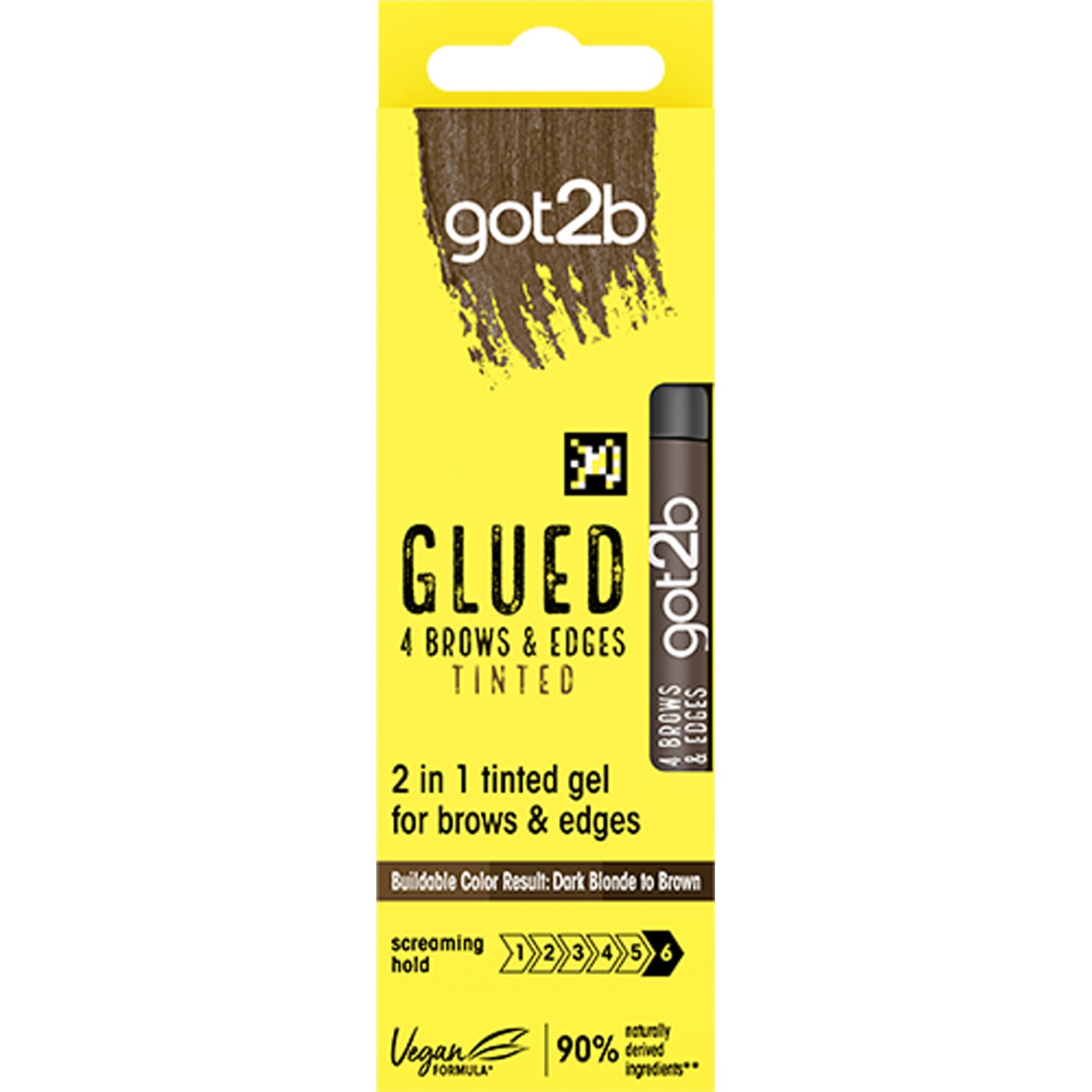 Schwarzkopf Glued 4 Brows & Edges Tinted Dark Brown - 16 ml