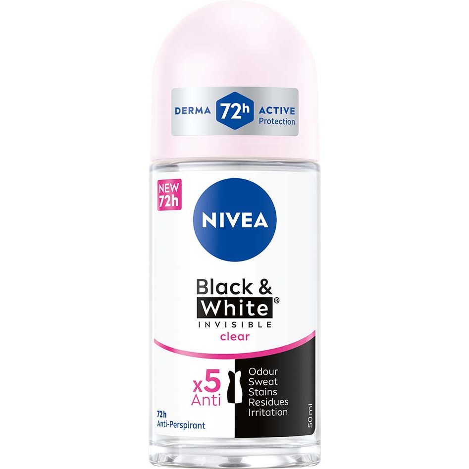 NIVEA Antiperspirant Deo Roll on Black & White Original  50 ml