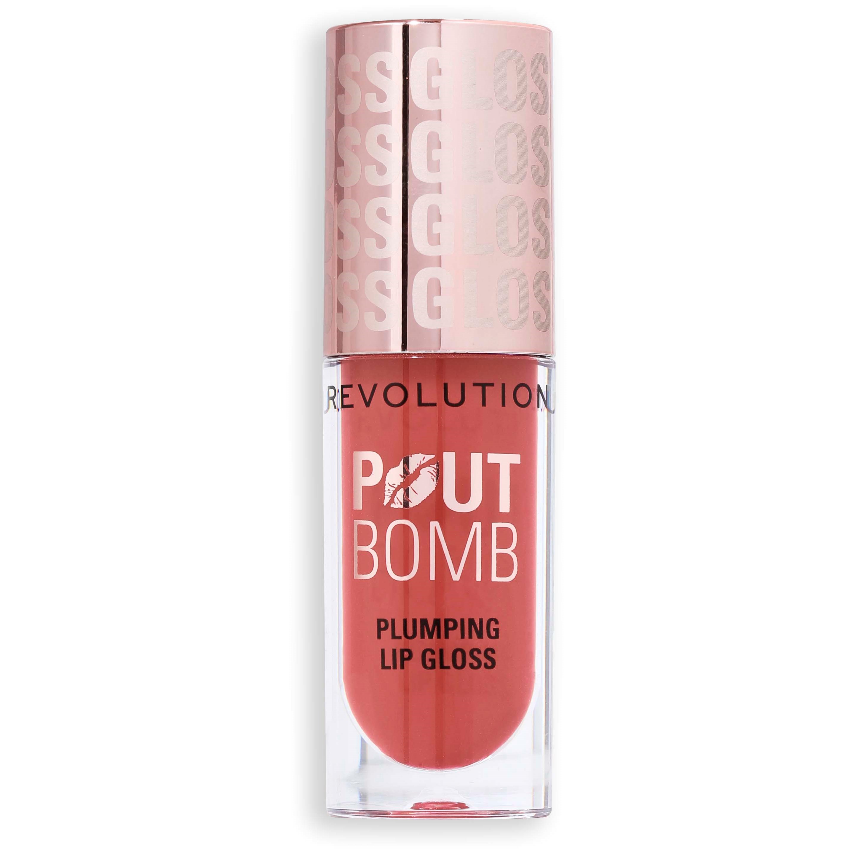 Makeup Revolution Pout Bomb Plumping Gloss Melba Warm Peach