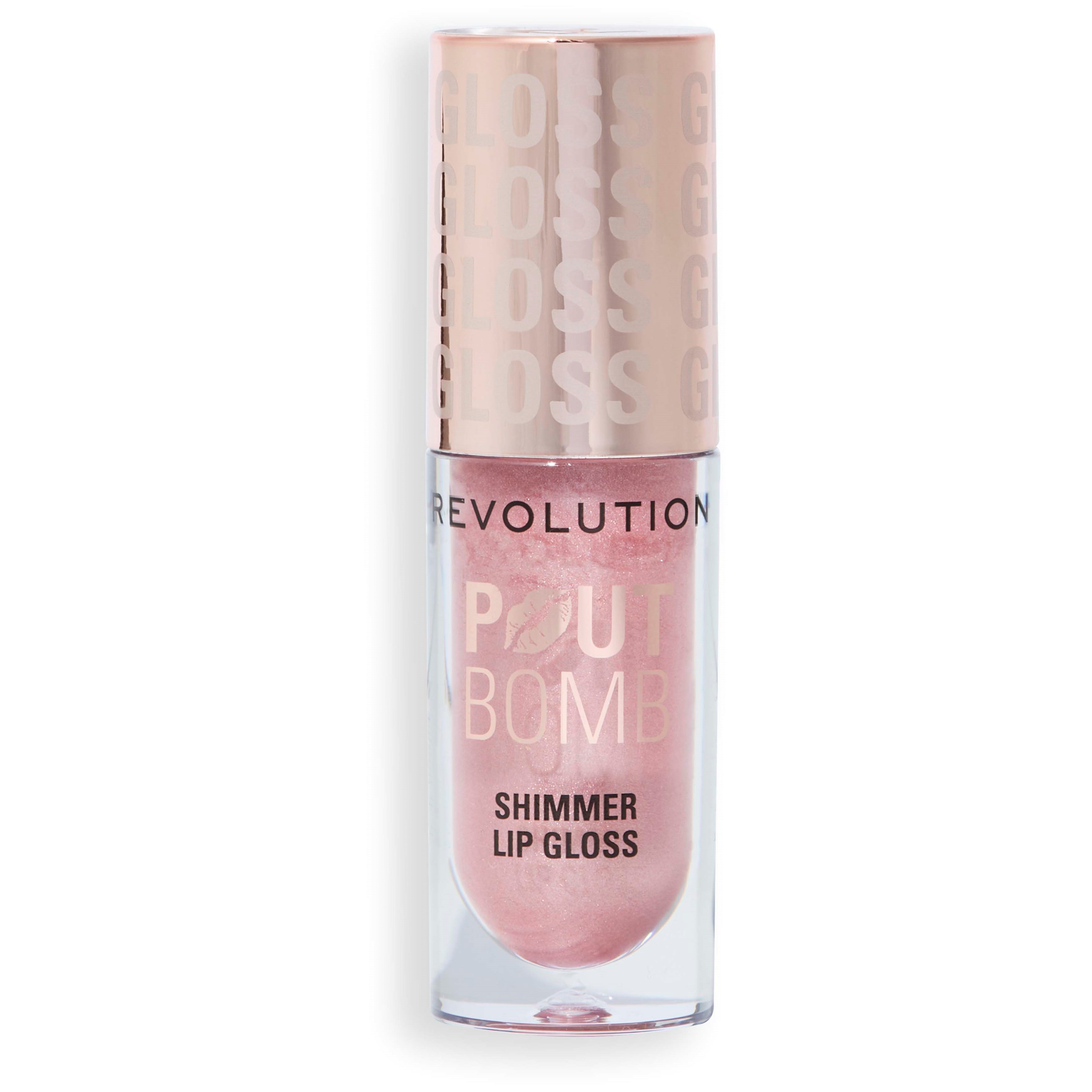 Makeup Revolution Pout Bomb Shimmer Gloss Shine Pink