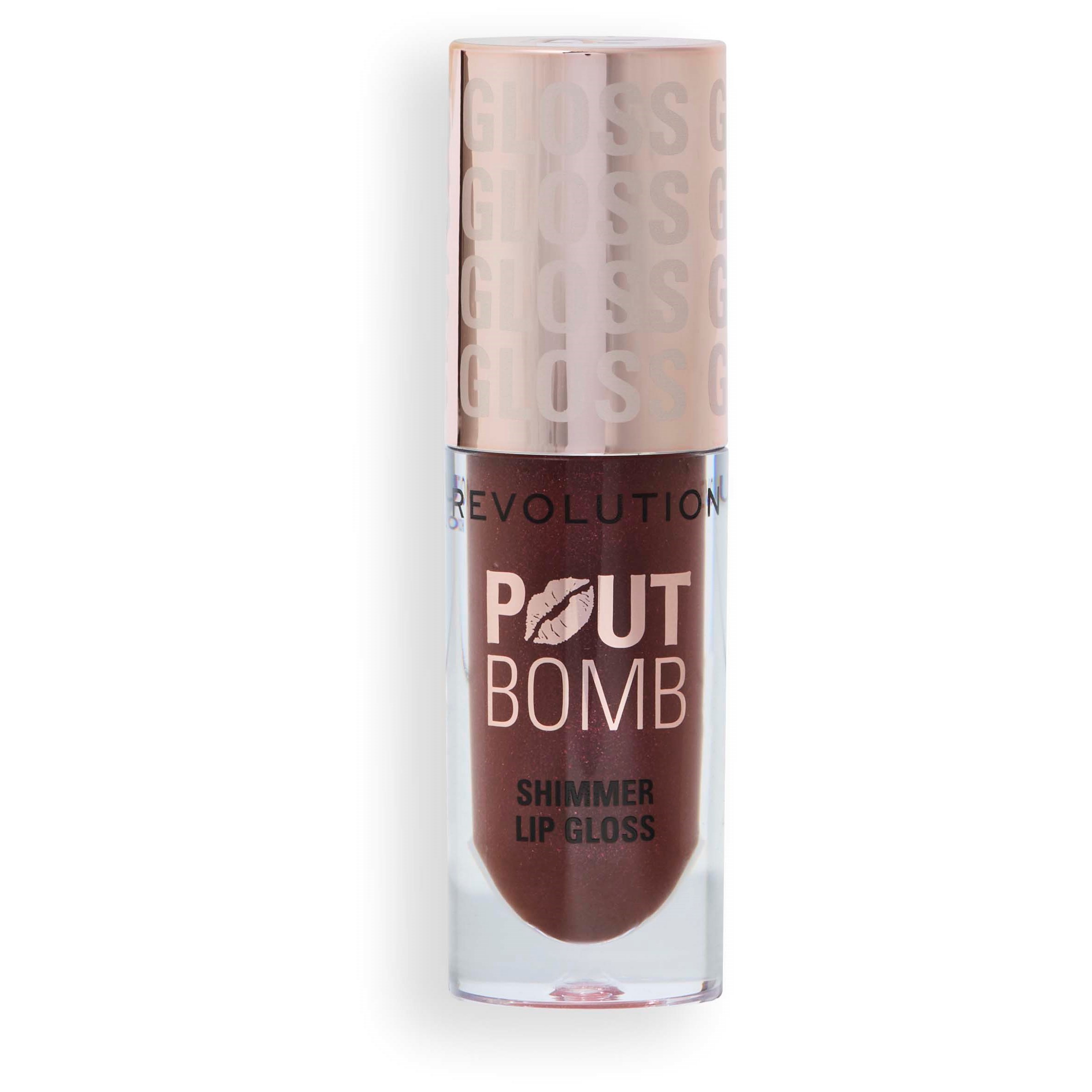 Makeup Revolution Pout Bomb Shimmer Gloss Chocolate Sparkle