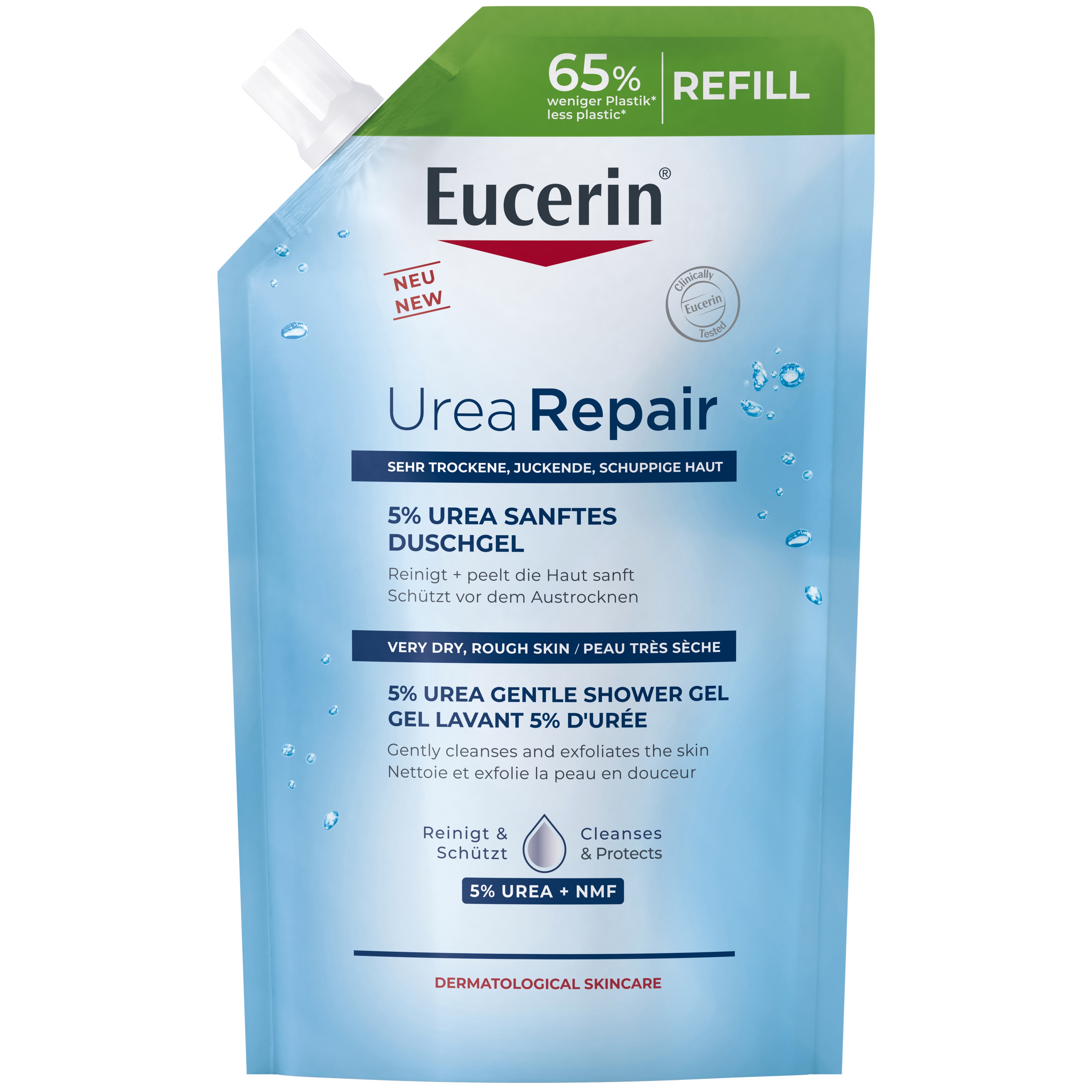 Eucerin UreaRepair 5% Urea Gentle Shower Gel Refill 400 ml