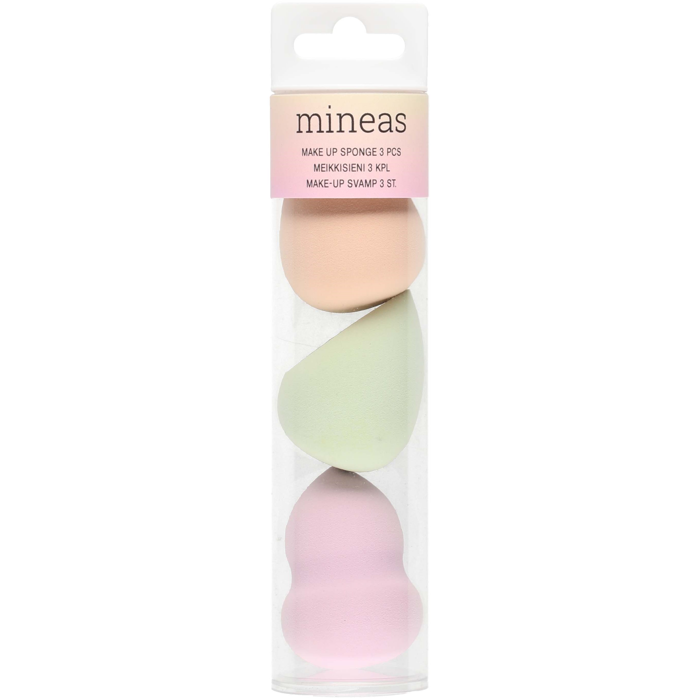 Mineas Make Up Sponges In Tube 3 Pcs Multicolored