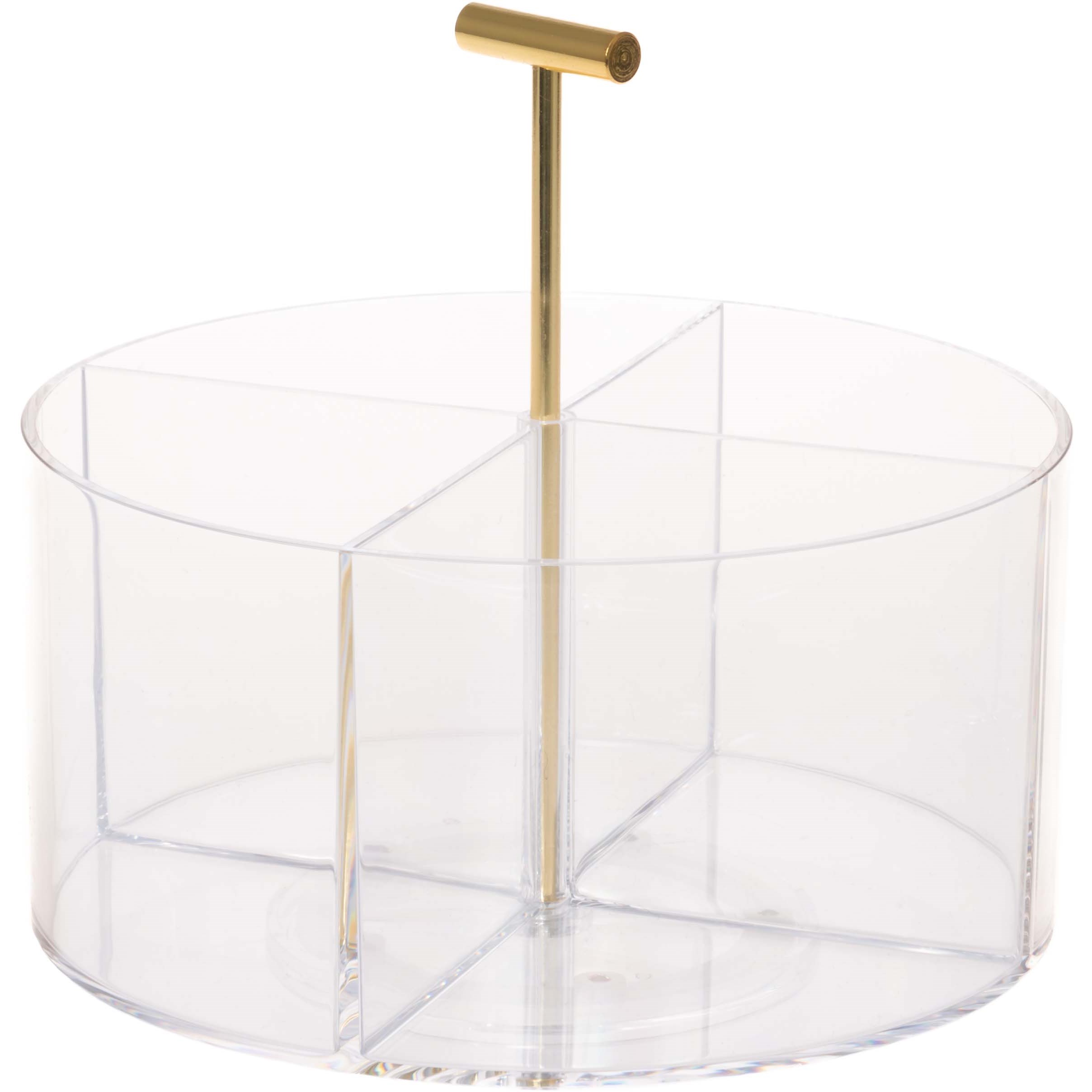 Mineas Spinning Organizer With Handle Transparent