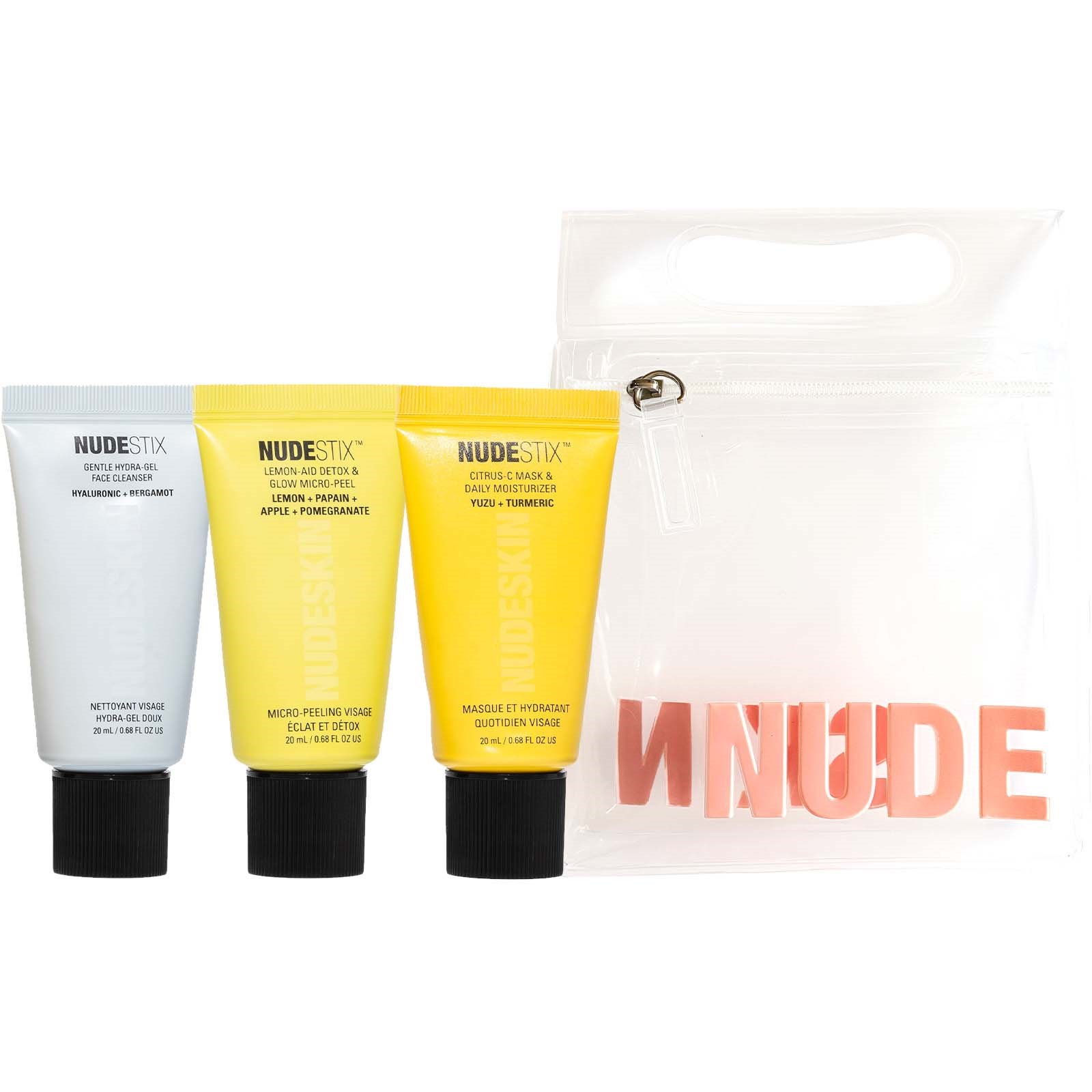 Nudestix 3-Step Citrus Skin Renewal - Sensitive (Cleanser, Micro-