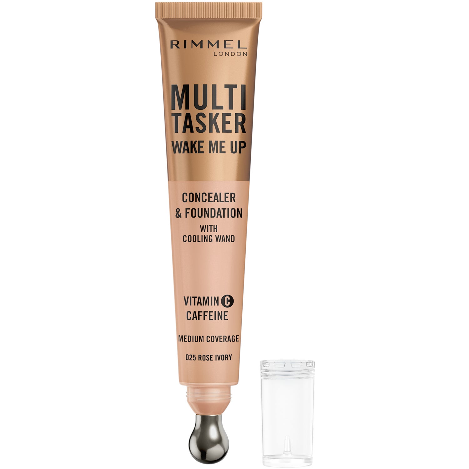 Rimmel London Multi Tasker Wake Me Up Concealer & Foundation Rose Ivory 025 - 20 ml