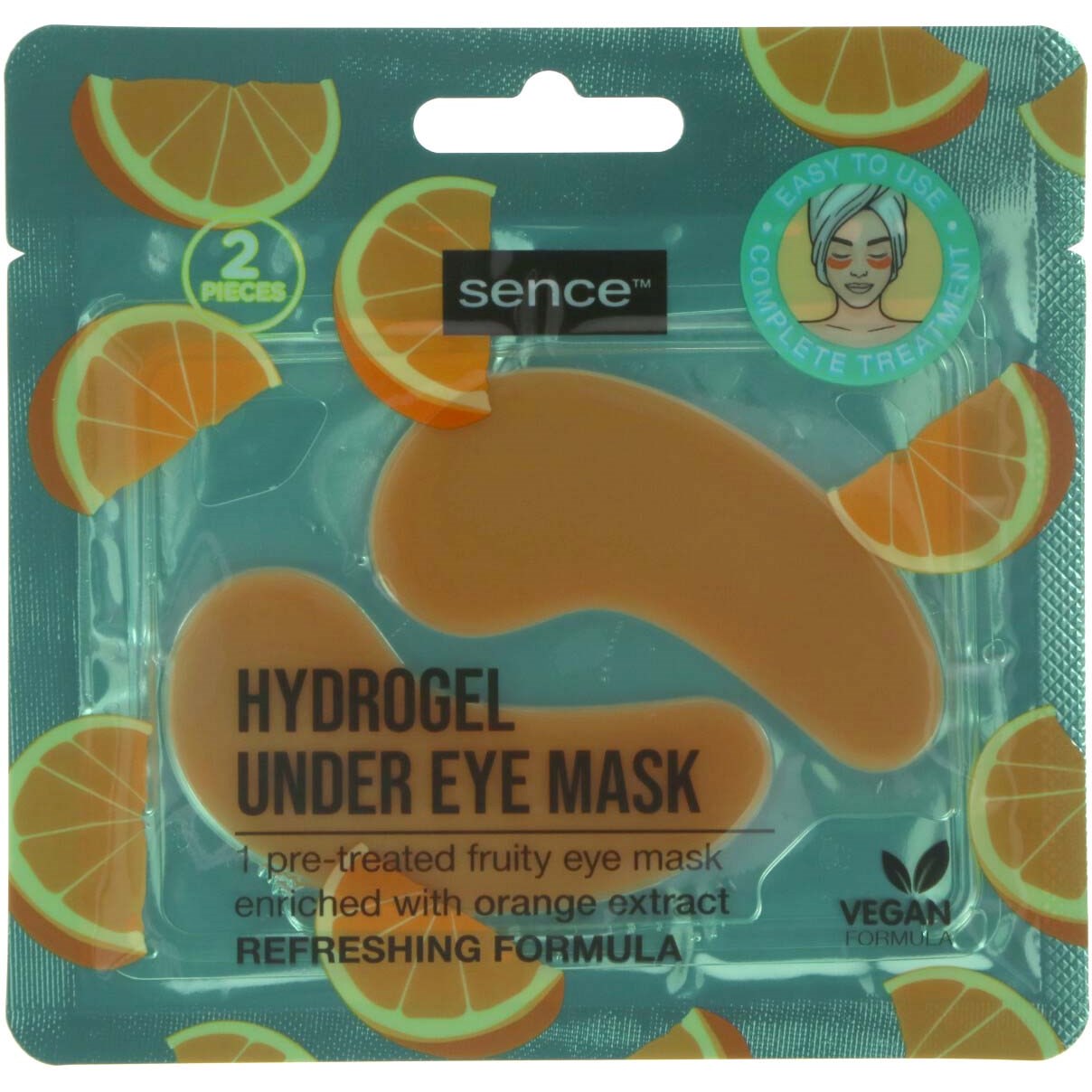 Sencebeauty Eye Mask Hydrogel Under Eye Orange 6 ml