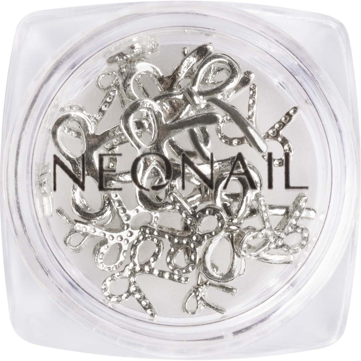 NEONAIL Nail Art 3D Silver bows