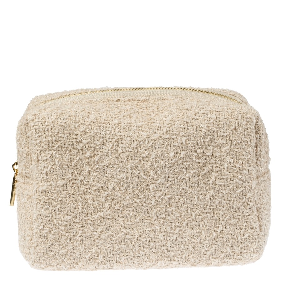 DARK Tweed Make-Up Pouch Small Sand