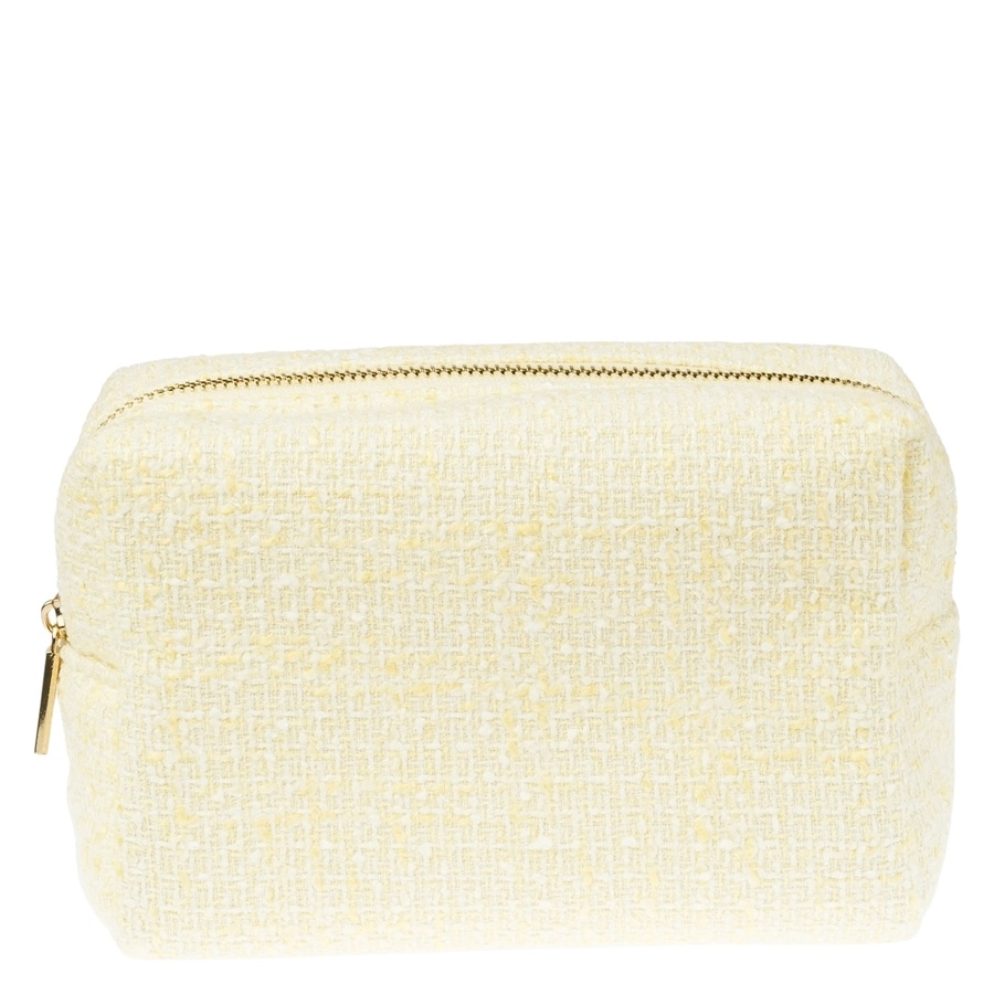 DARK Tweed Make-Up Pouch Small Pale Yellow