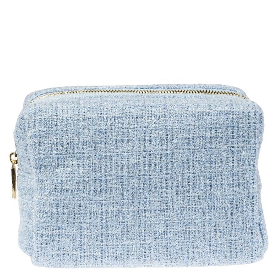 DARK Tweed Make-Up Pouch Small Cool Blue