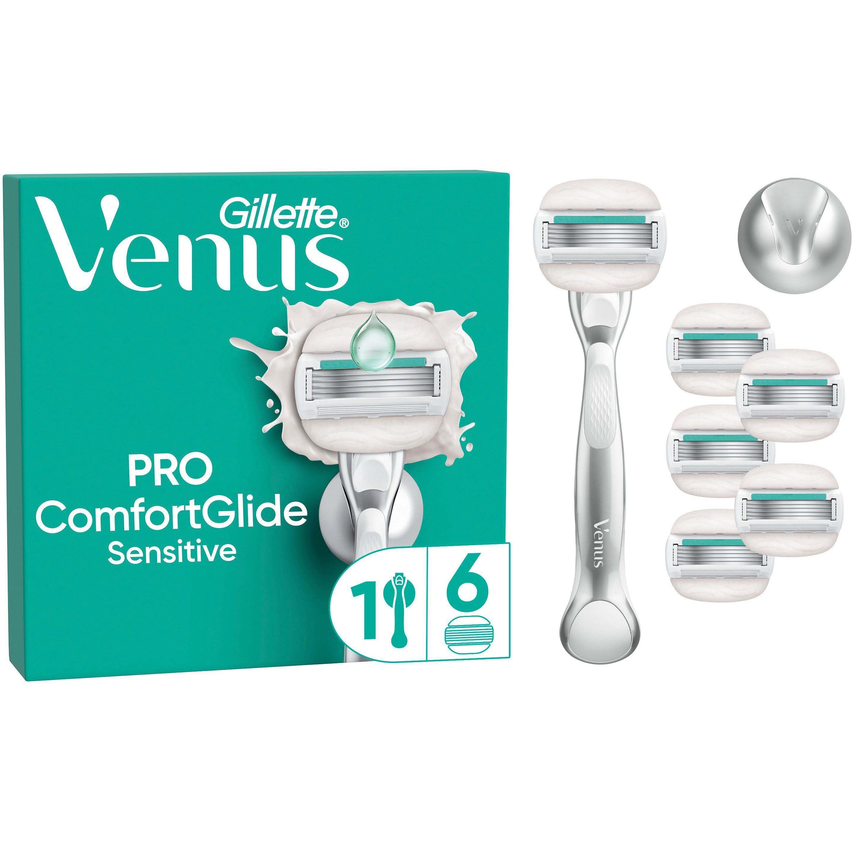 Gillette Venus Pro ComfortGlide Sensitive Razor & Holder 6 st