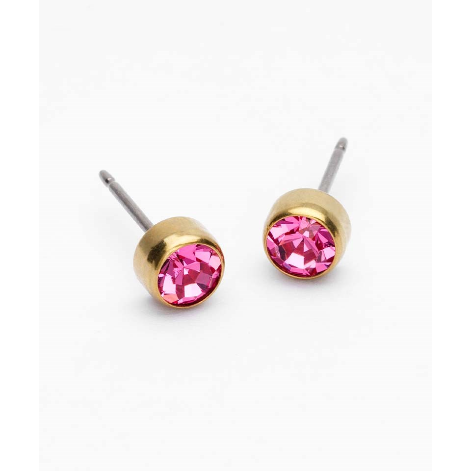 Blomdahl Golden Titanium Pendant Round Curved 15 mm