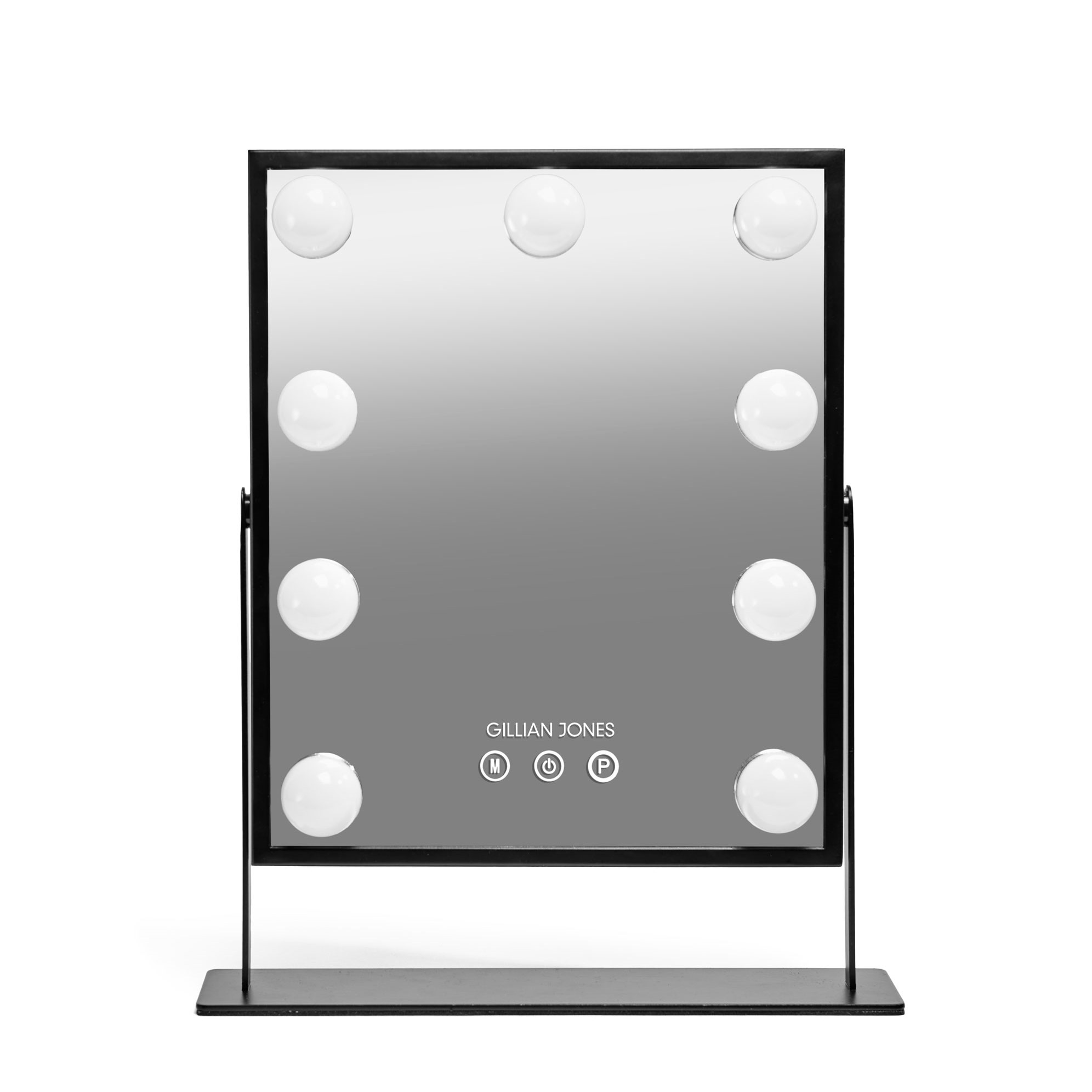 Gillian Jones Makeup Artist Mirror with 9 powerful LED bulbs Blac