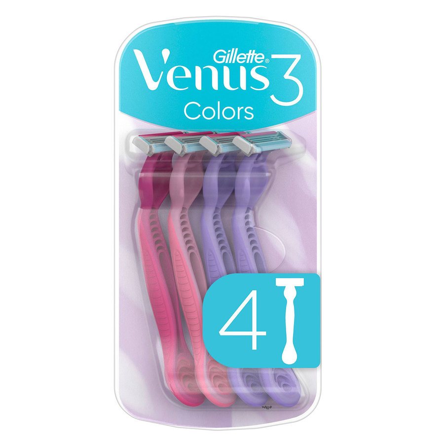 Gillette Venus 3 Colors Razors 4 st
