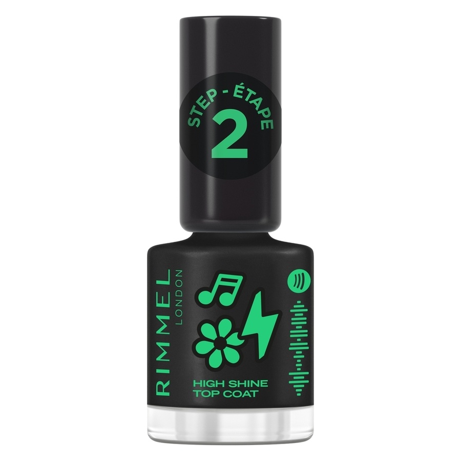 Rimmel London Full Volume Super Gel Nail Polish Topcoat 001 High