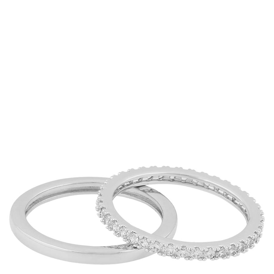 Snö Of Sweden Nisi Double Ring Silver Small