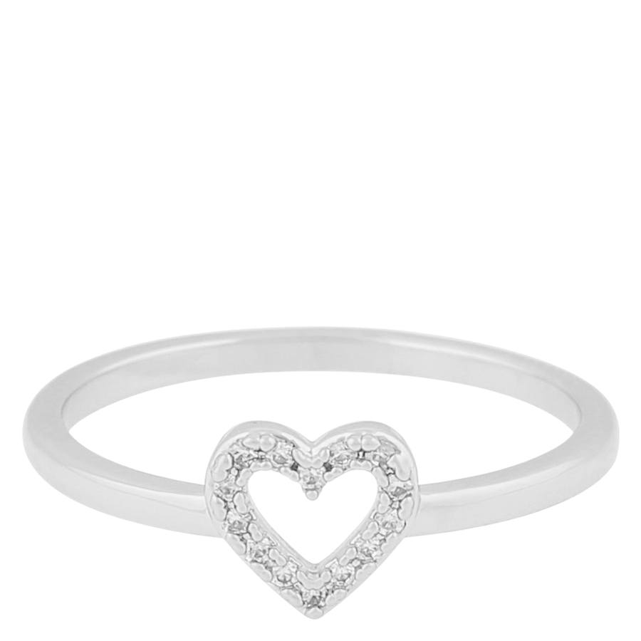 Snö Of Sweden Nisi Heart Ring Silver Large