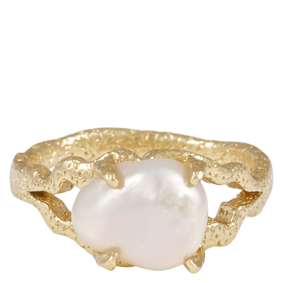 Snö Of Sweden Brittany Big Pearl Ring Gold Small