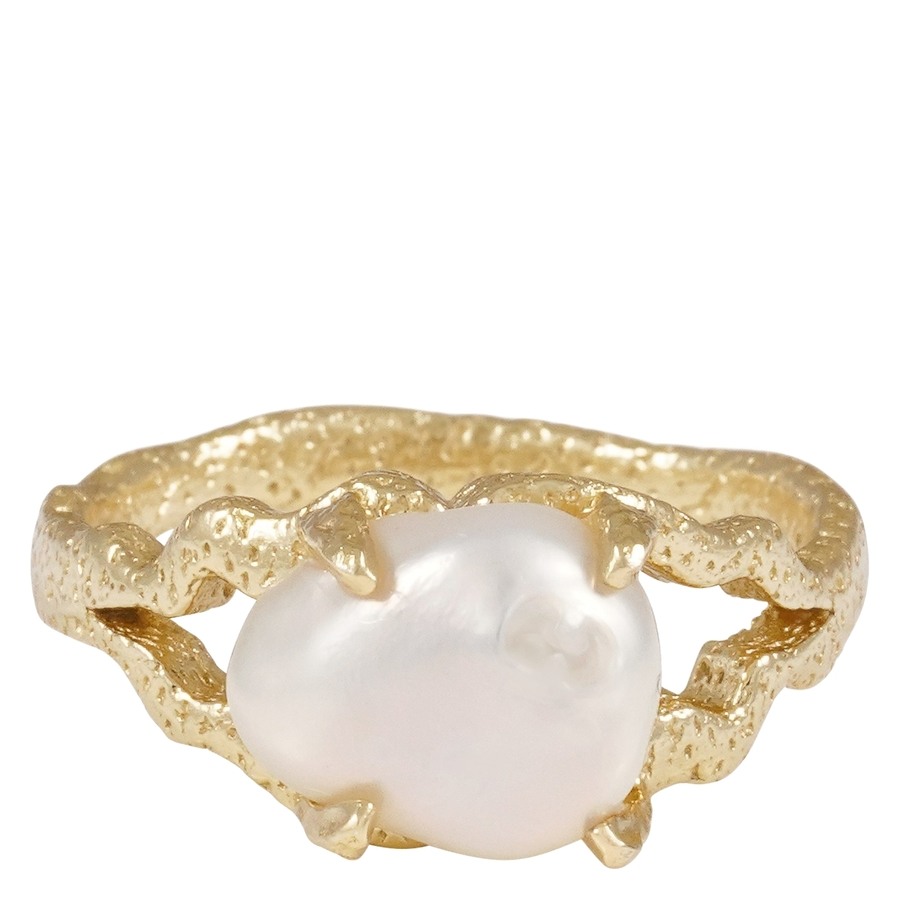Snö Of Sweden Brittany Big Pearl Ring Gold Large