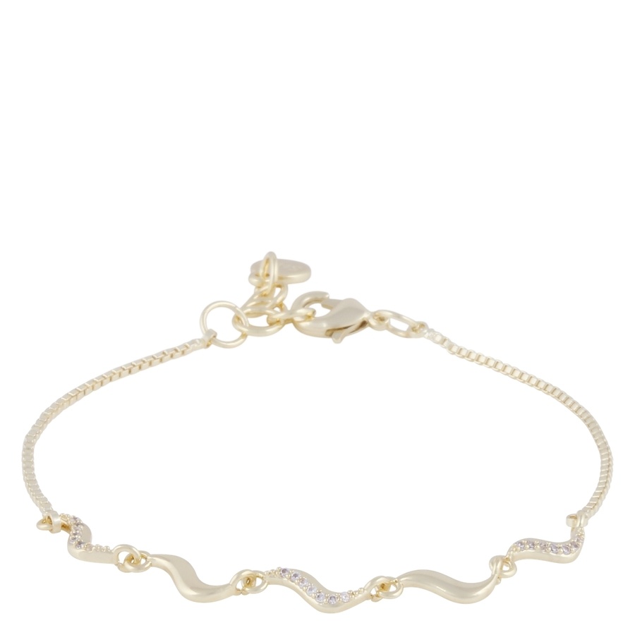 Snö Of Sweden Line Bracelet Gold/Clear Onesize