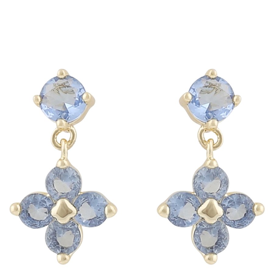 Snö Of Sweden Envy Small Pendant Earring Gold/Light Blue Onesize
