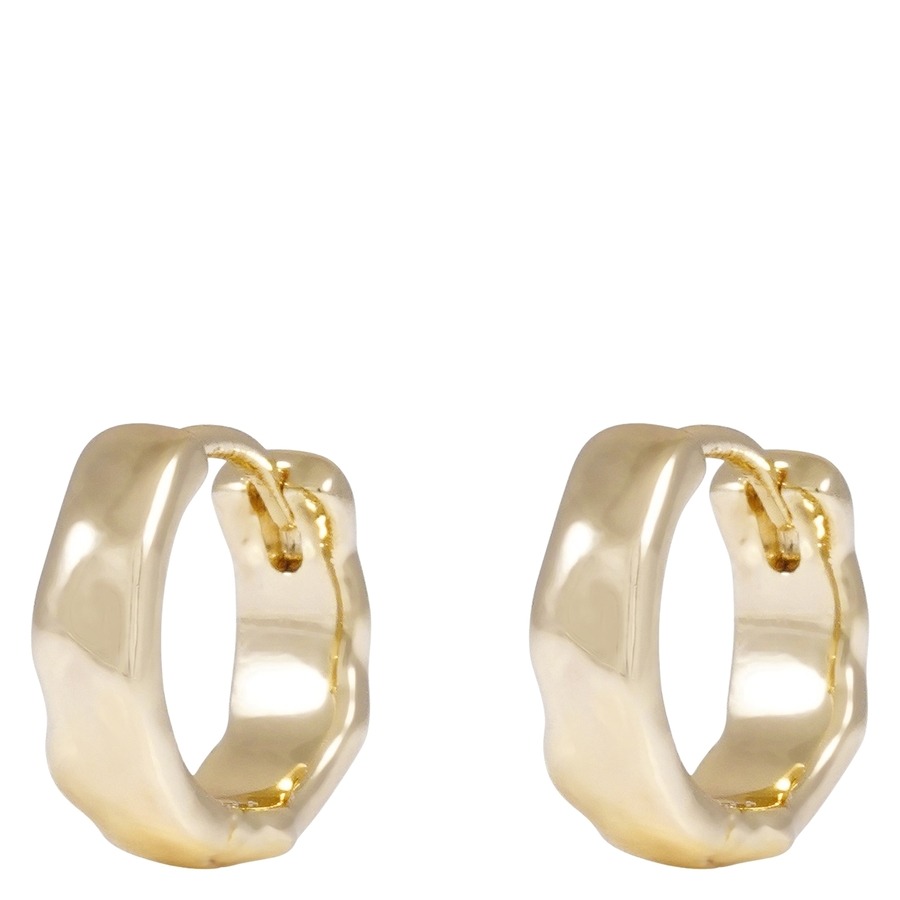Snö Of Sweden Domino Hoop Earring Gold 15mm