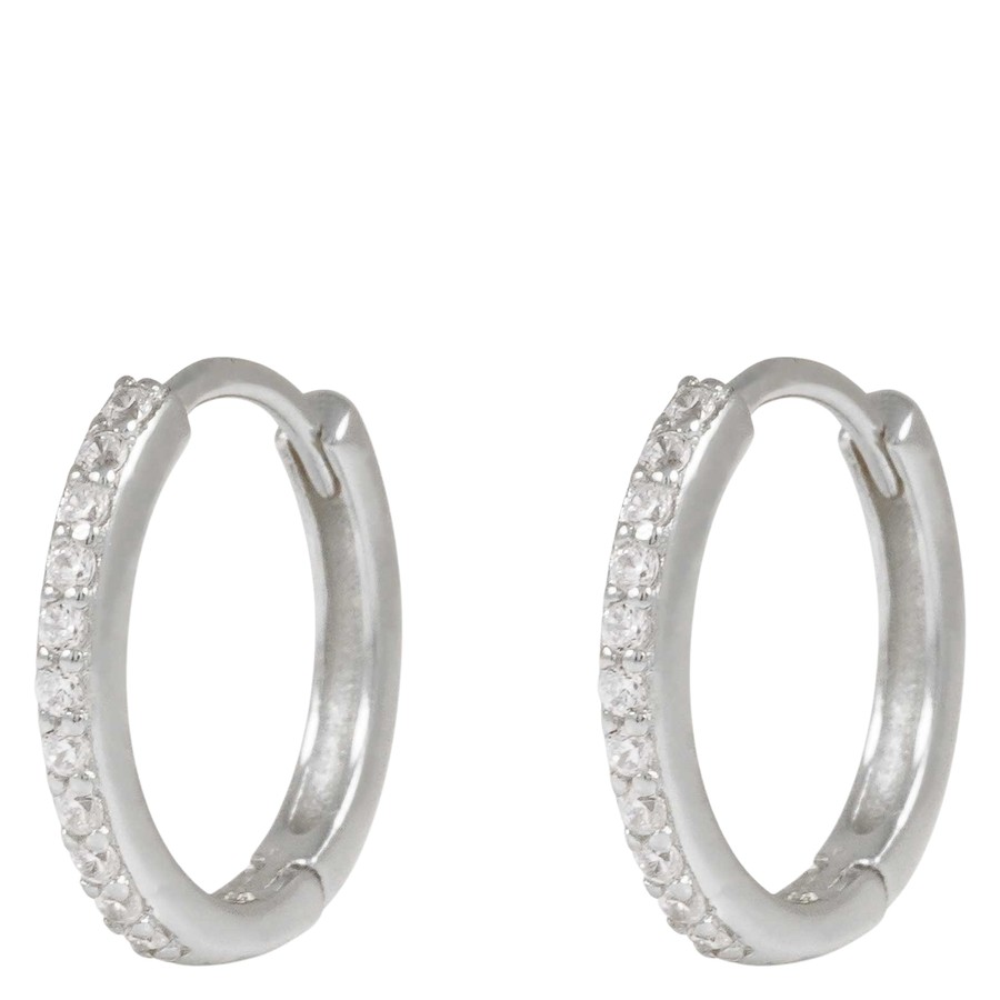 Snö Of Sweden Siri Thin Hoop Earring Silver Onesize
