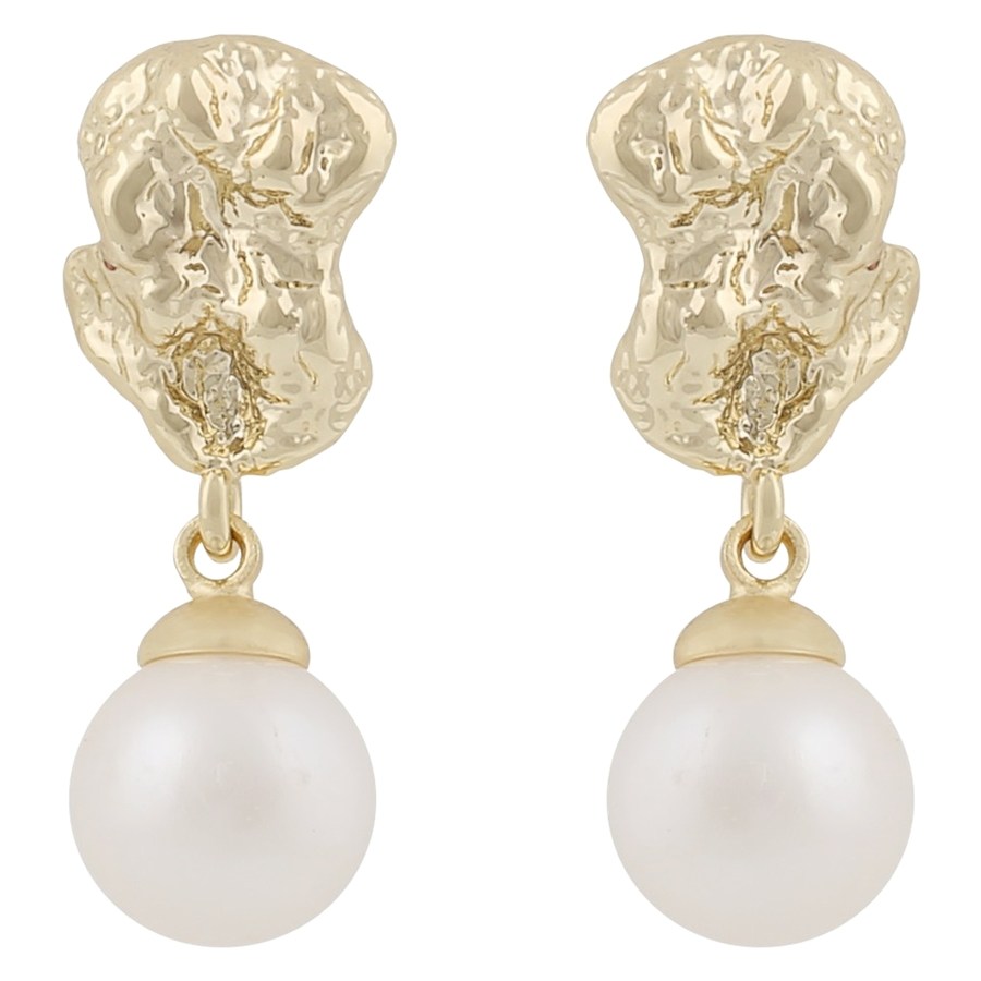 Snö Of Sweden Brittany Short Pendant Earring Gold/White Onesize