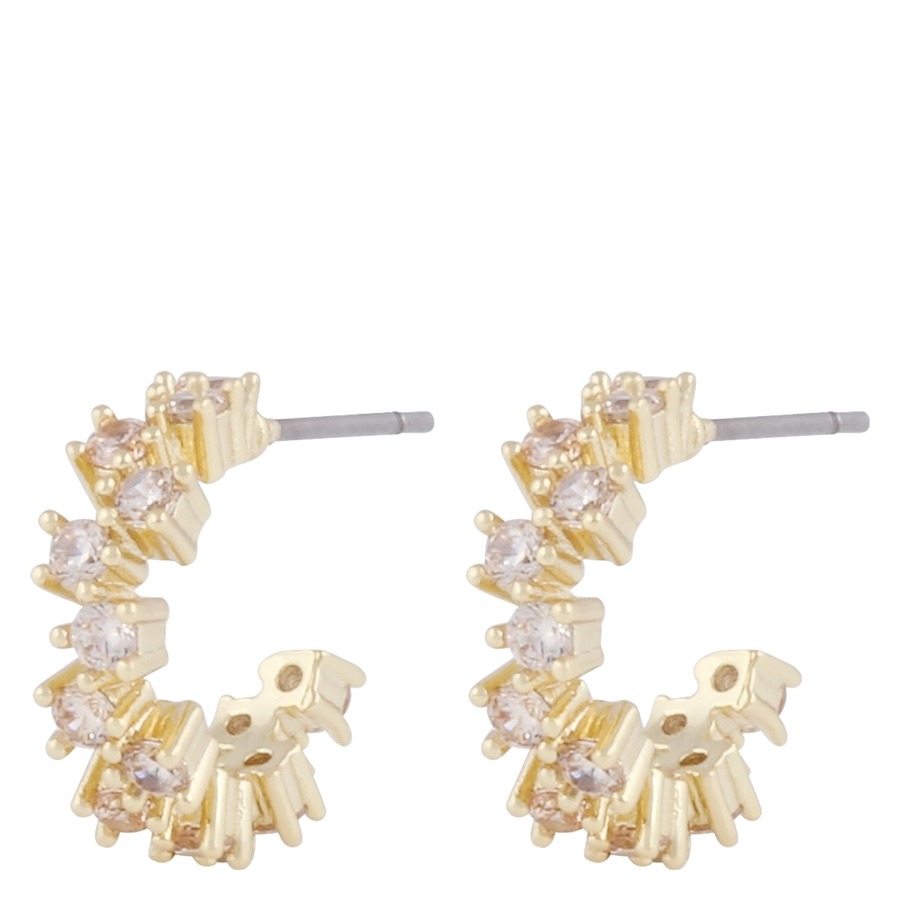 Snö Of Sweden Envy Small Oval Earring Gold/Champagne Onesize