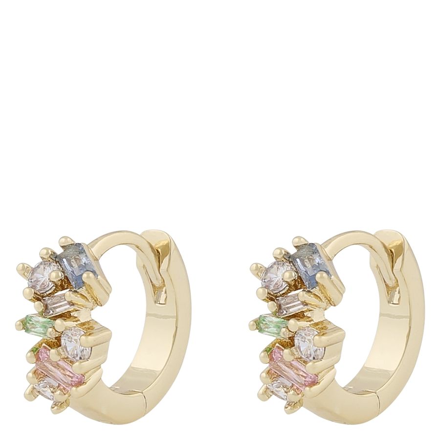 Snö Of Sweden Envy Small Irregular Earring Gold/Light Mix Onesize