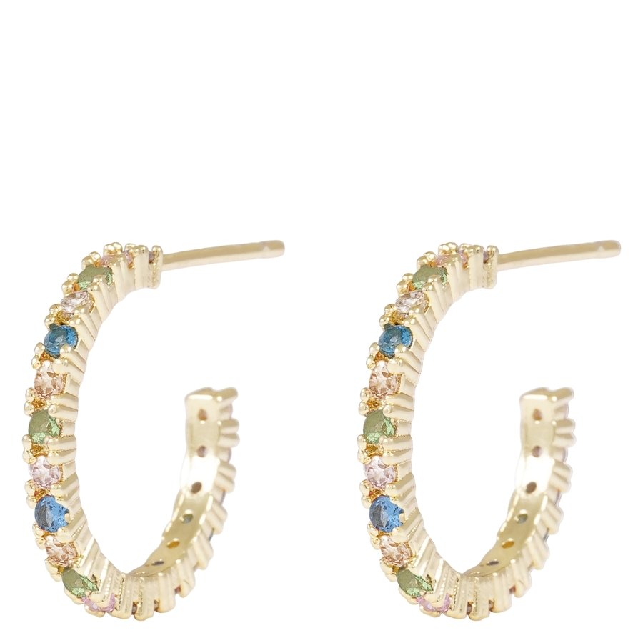 Snö Of Sweden Envy Thin Oval Earring Gold/Light Mix Onesize