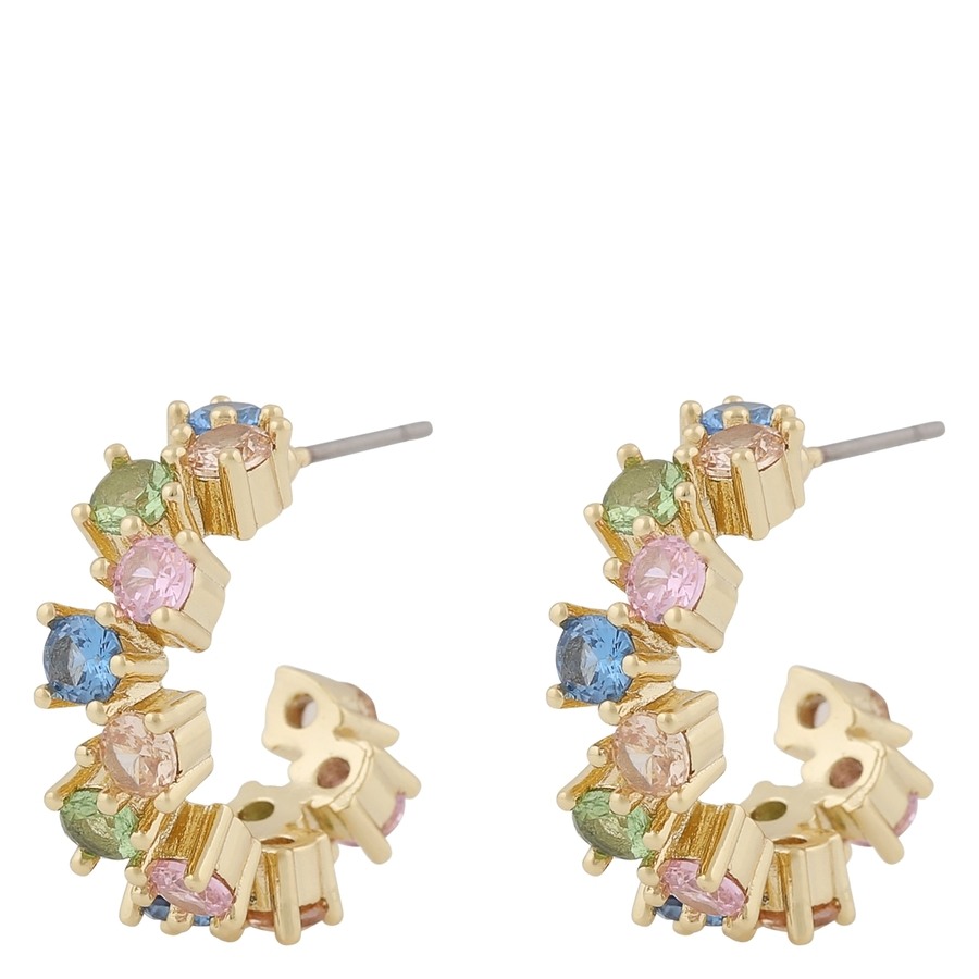 Snö Of Sweden Envy Small Oval Earring Gold/Light Mix Onesize