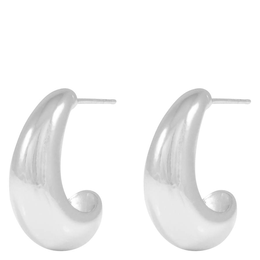 Snö Of Sweden Honey Drop Oval Earring Silver Onesize