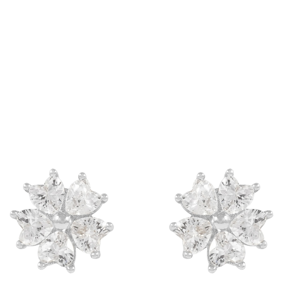 Snö Of Sweden Nisi Flower Earring Silver/Clear Onesize