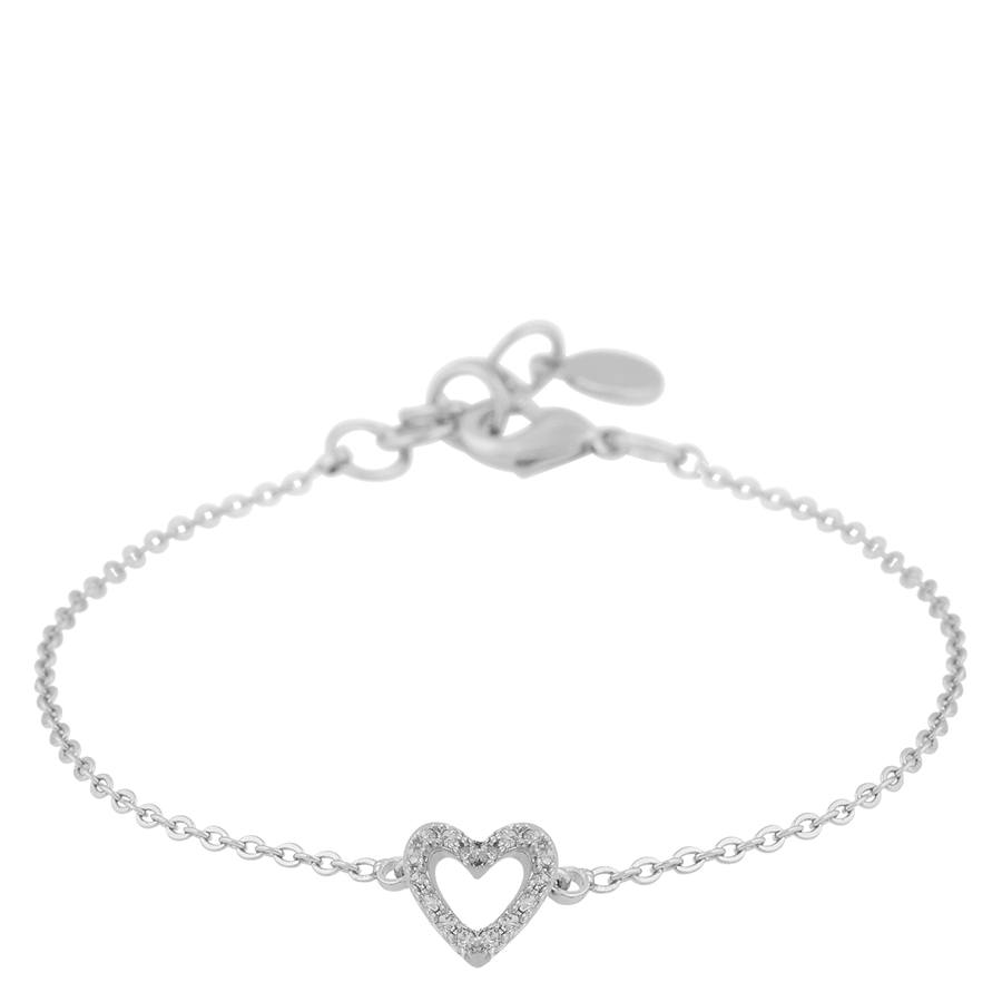 Snö Of Sweden Nisi Heart Bracelet Silver Onesize