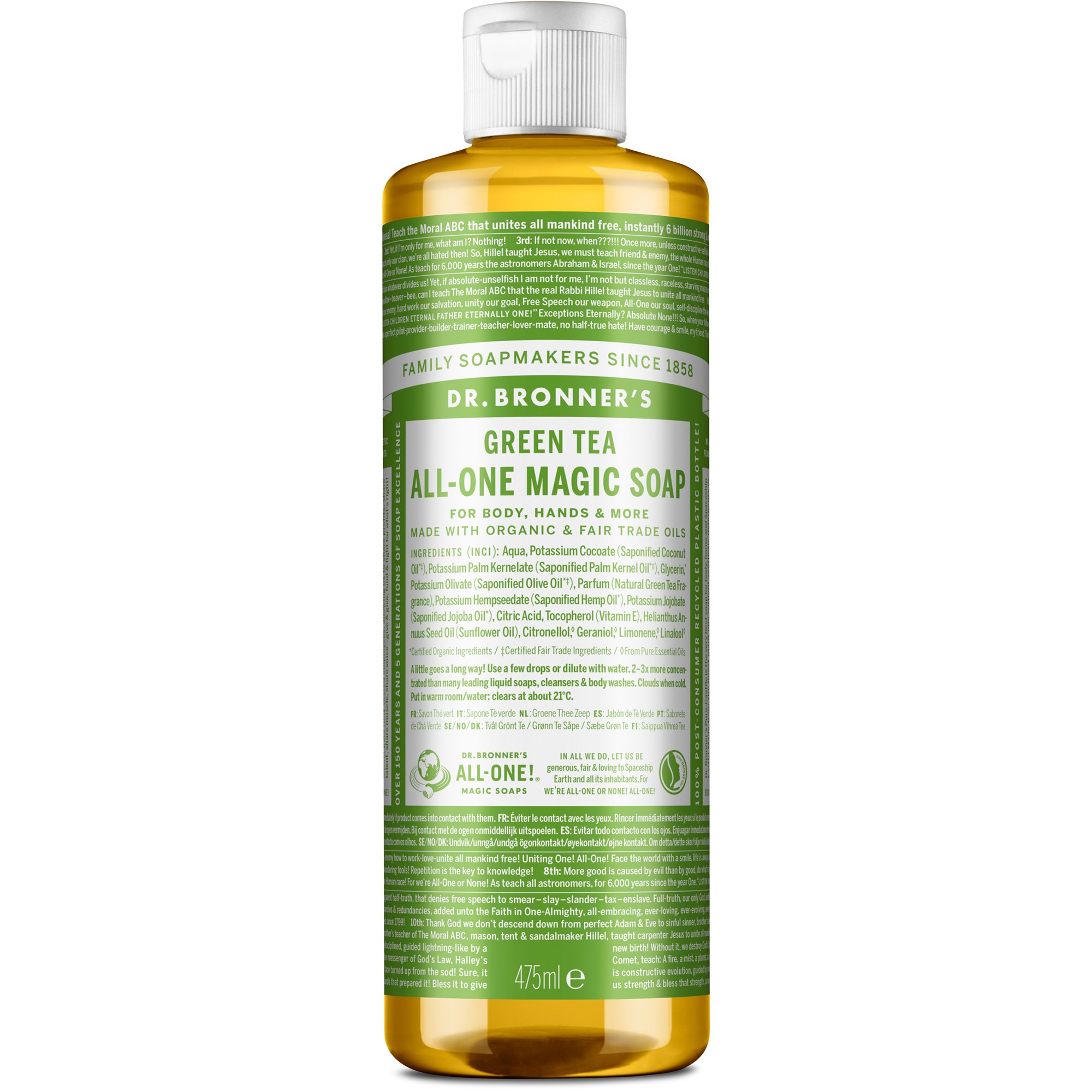 Dr. Bronner's All-One Magic Soap Green Tea 475 ml