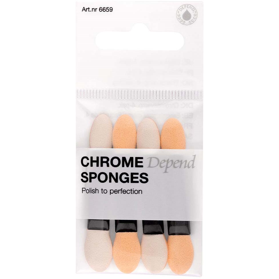 Depend GeliQ Effects Chrome Sponges 4-pack