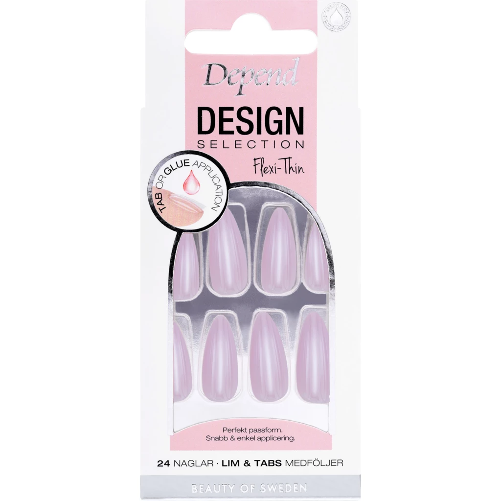 Design Selection Almond Artificial Nail Cherry Blossom
