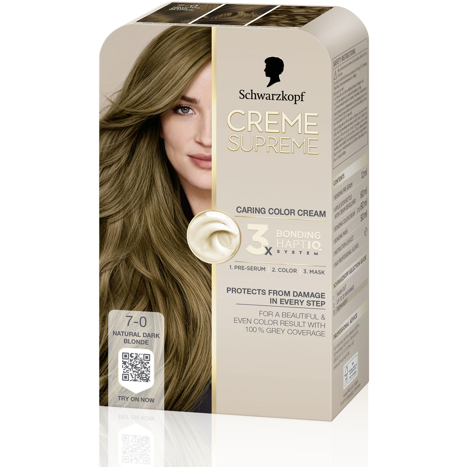 Schwarzkopf Creme Supreme 7-0 Natural Dark Blonde - 1 pcs