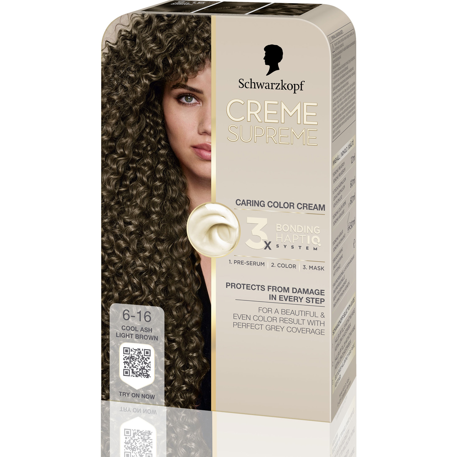 Schwarzkopf Creme Supreme 6-16 Cool Pearly Brown - 1 pcs