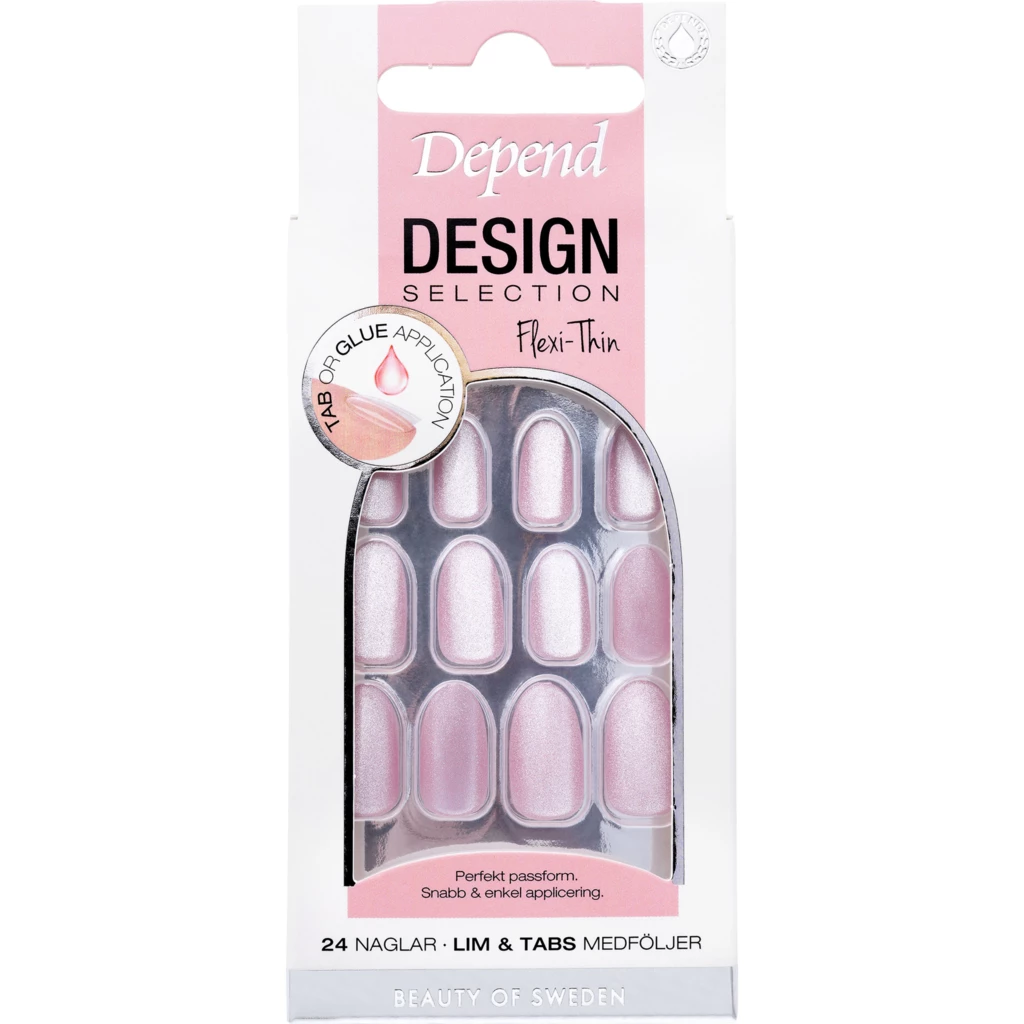 Design Selection Oval Artificial Nail Lady Stardust