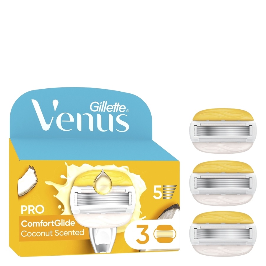 Gillette Venus Pro ComfortGlide Coconut & Olay Razor Blades 3pcs