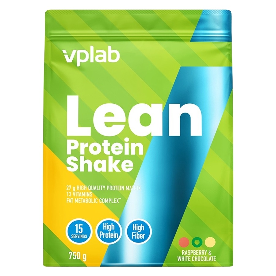 VPLAB Lean Fitness Shake Raspberry-White Choc 750g