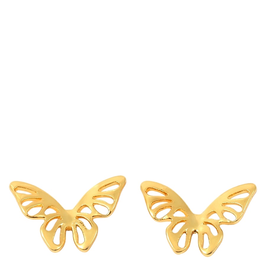 Timi of Sweden Mini Butterfly Stud Earrings Gold