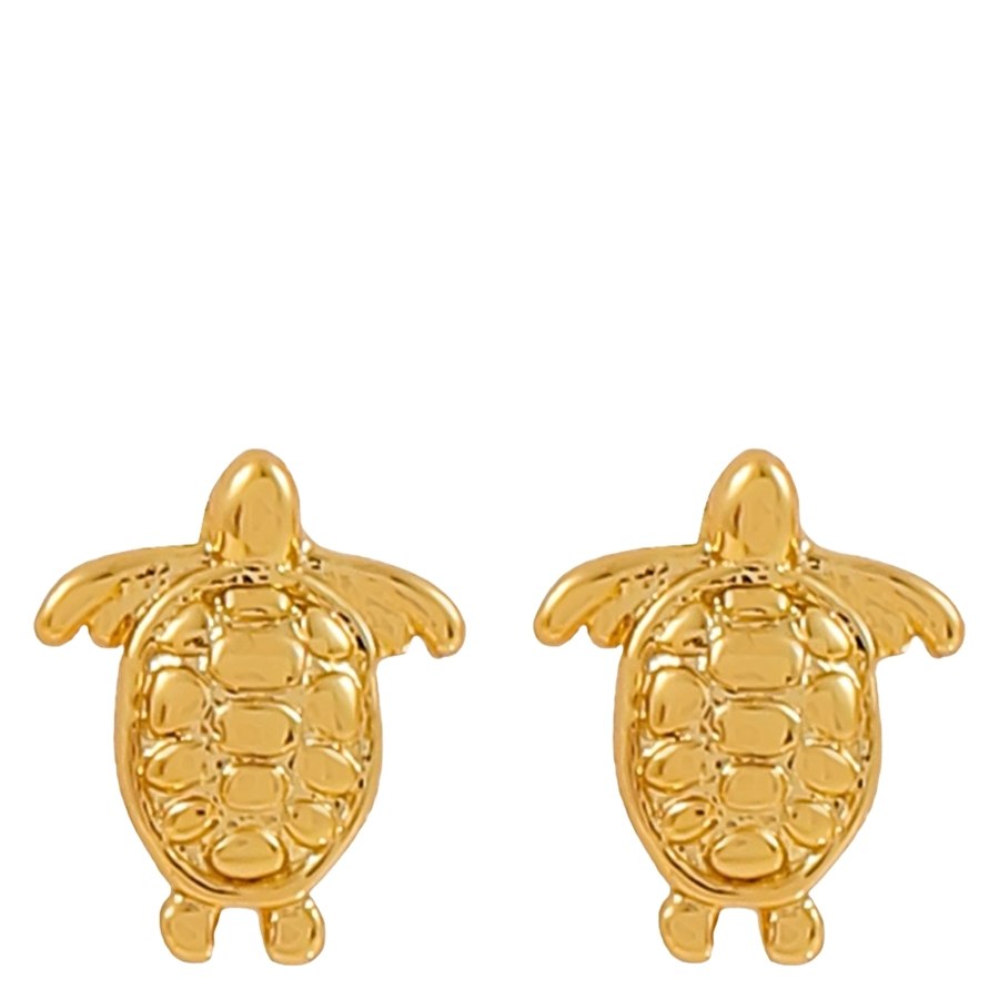 Timi of Sweden Mini Turtle Stud Earrings Gold