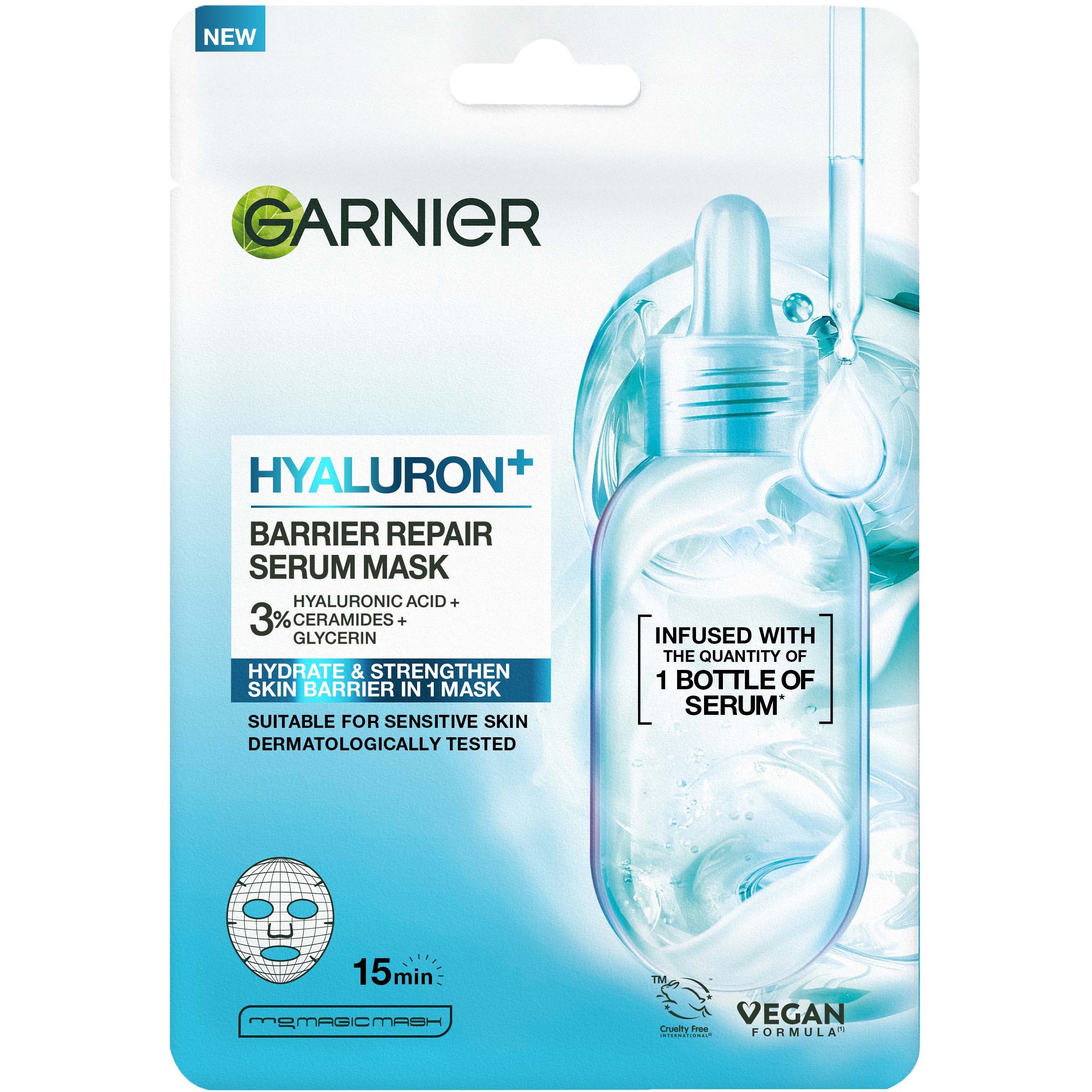 Garnier Hyaluron+ Barrier Repair Sheet Mask For Sensitive Skin 28