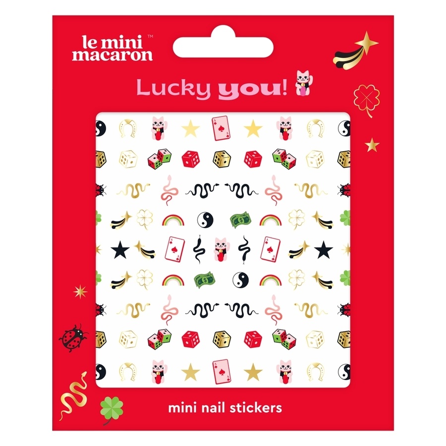 Le Mini Macaron Mini Nail Art Stickers Lucky You