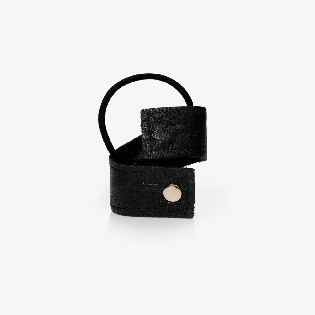 Leather Band Short Bendable Black