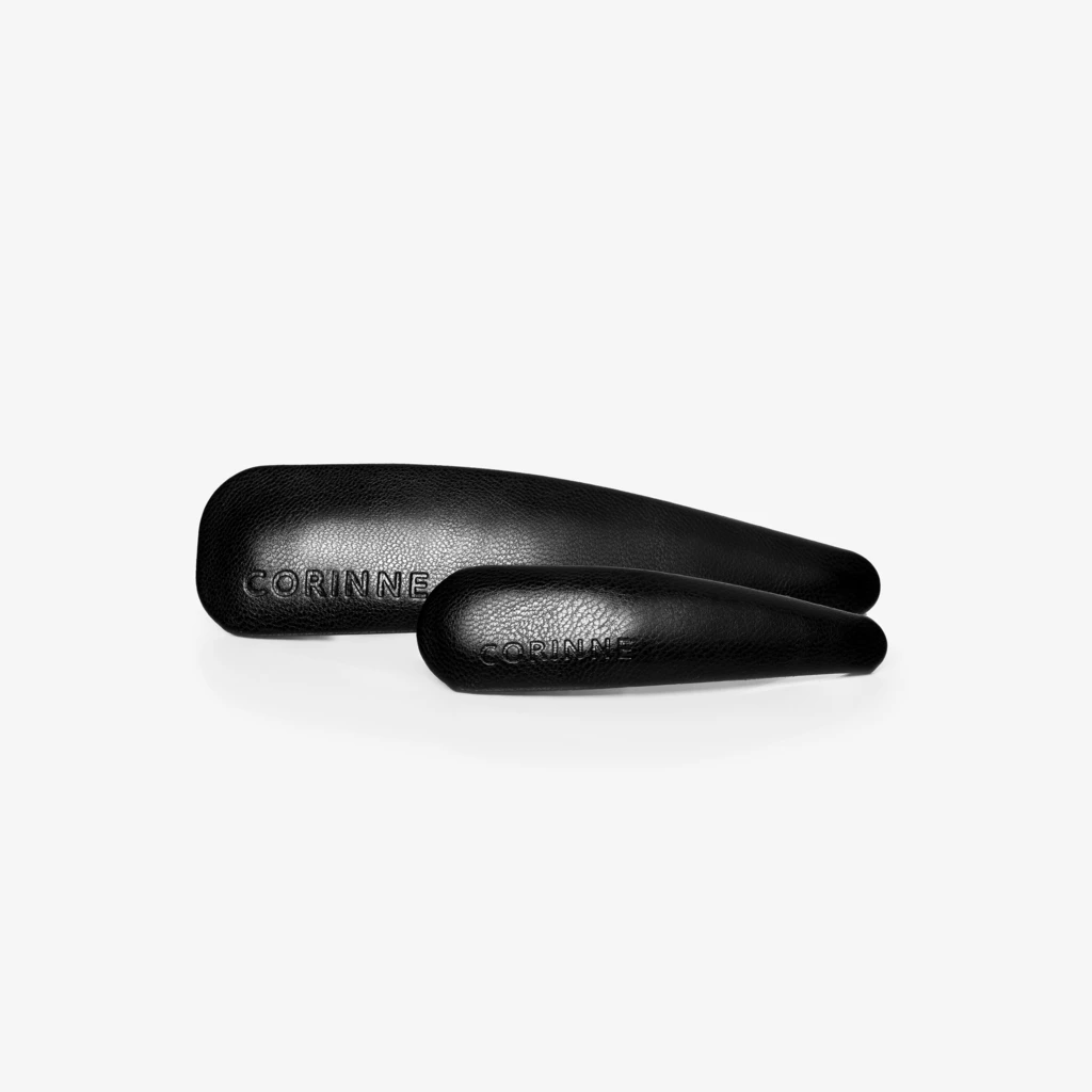 Vegan Barrette Big And Small 2-Pack Black